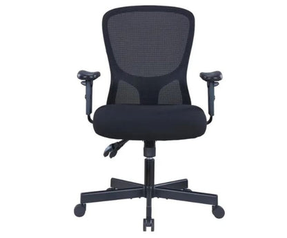 Black Adjustable Height Swivel Rolling Executive Office Chair HomeRoots