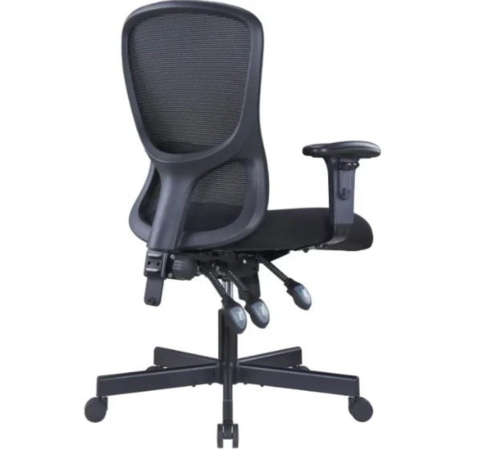 Black Adjustable Height Swivel Rolling Executive Office Chair HomeRoots