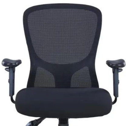 Black Adjustable Height Swivel Rolling Executive Office Chair HomeRoots