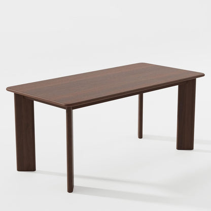 66" Brown Solid Wood Dining Table HomeRoots