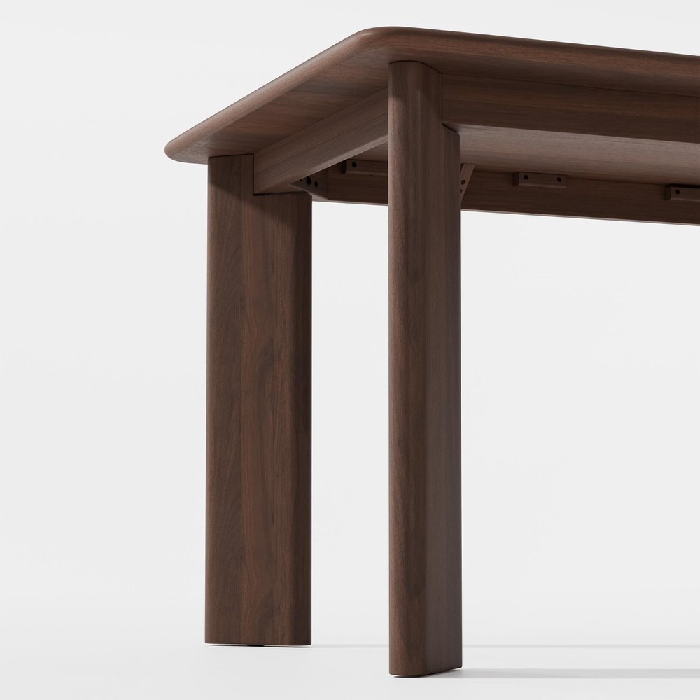 66" Brown Solid Wood Dining Table HomeRoots