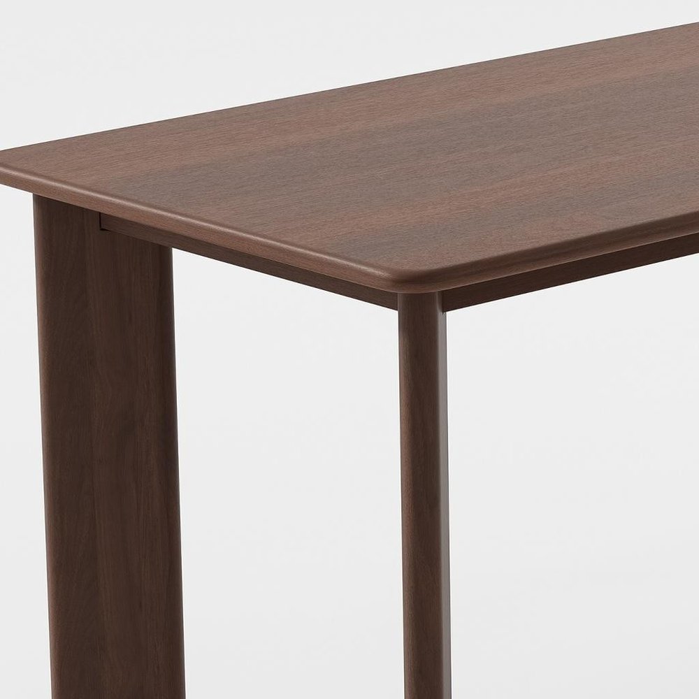 66" Brown Solid Wood Dining Table HomeRoots