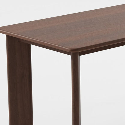 66" Brown Solid Wood Dining Table HomeRoots