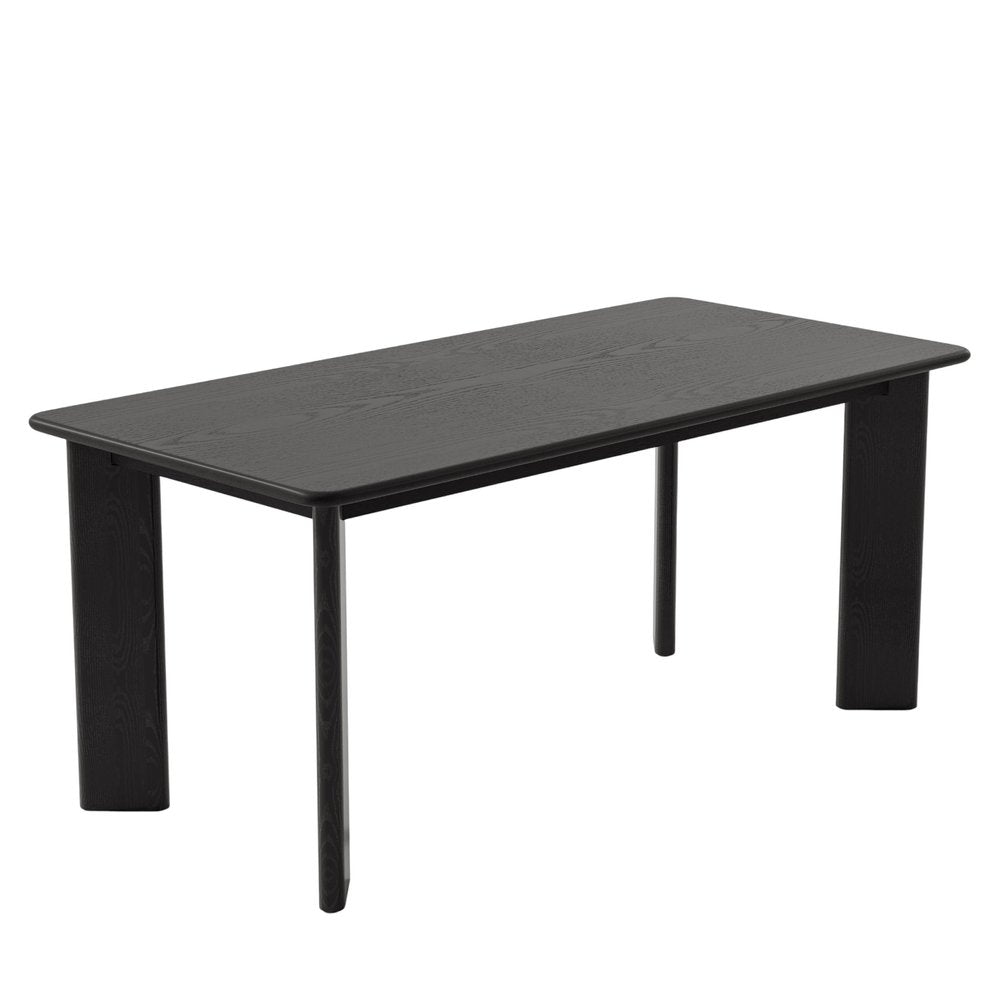 66" Brown Solid Wood Dining Table — view 12