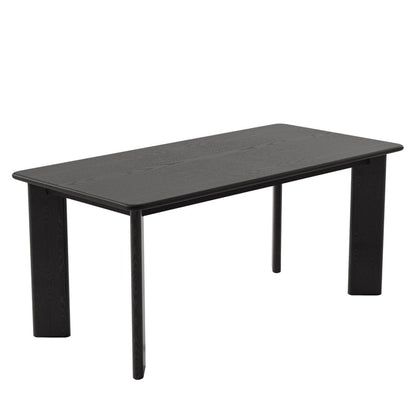 66" Brown Solid Wood Dining Table HomeRoots