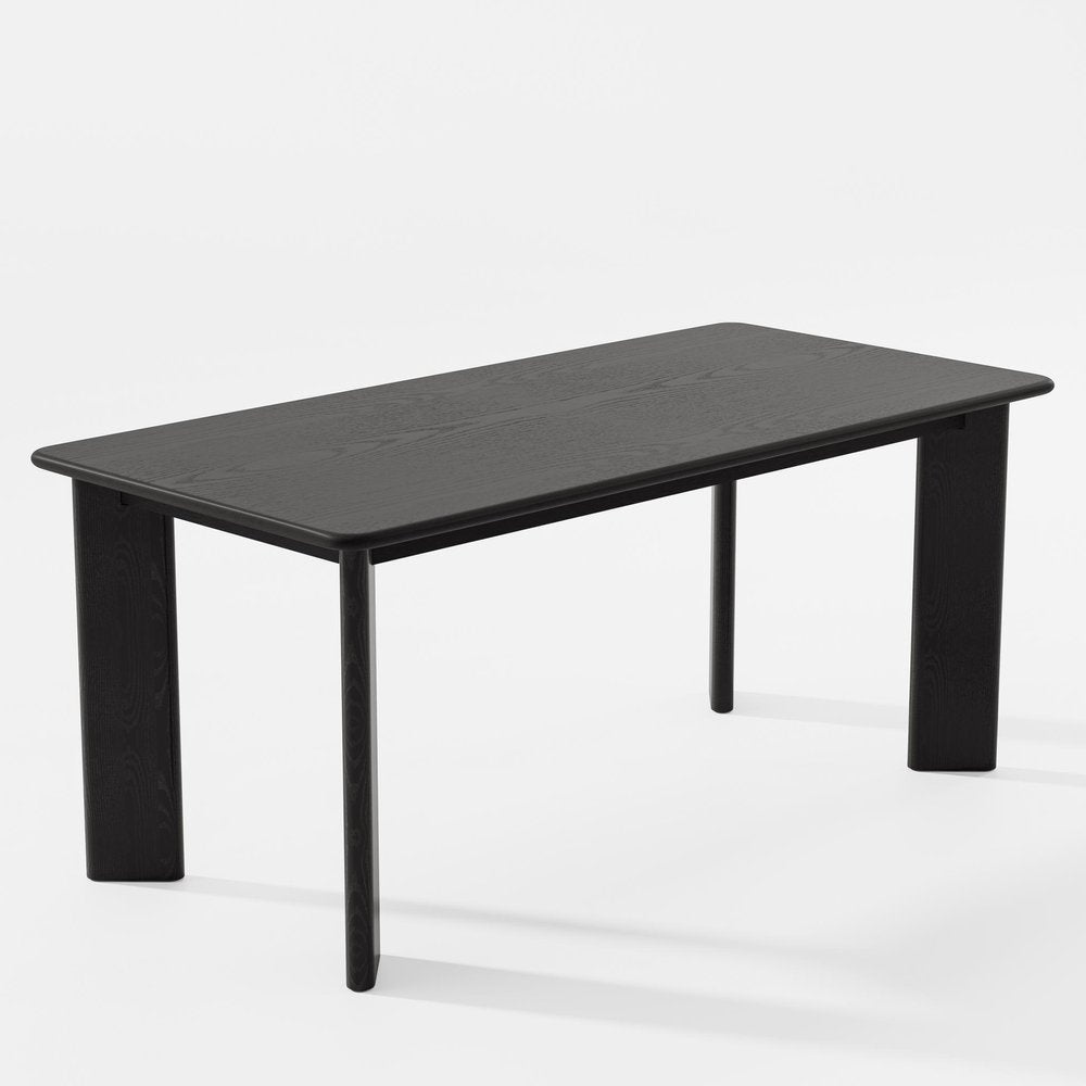 66" Brown Solid Wood Dining Table HomeRoots