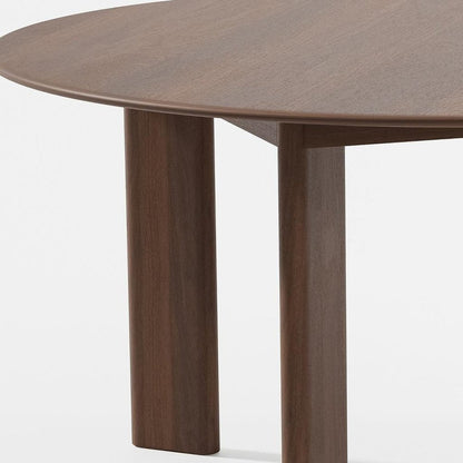 59" Brown Solid Wood Round Top Dining Table HomeRoots