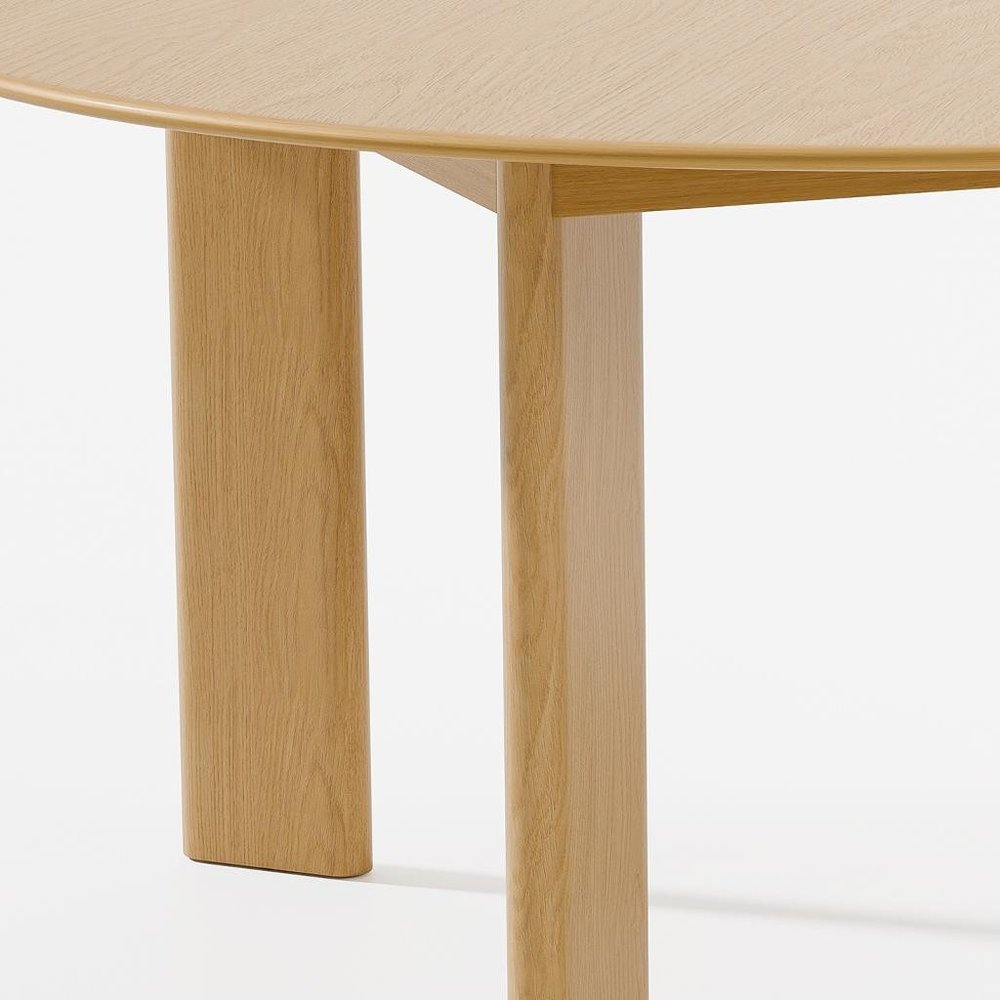 59" Natural Solid Wood Round Top Dining Table HomeRoots