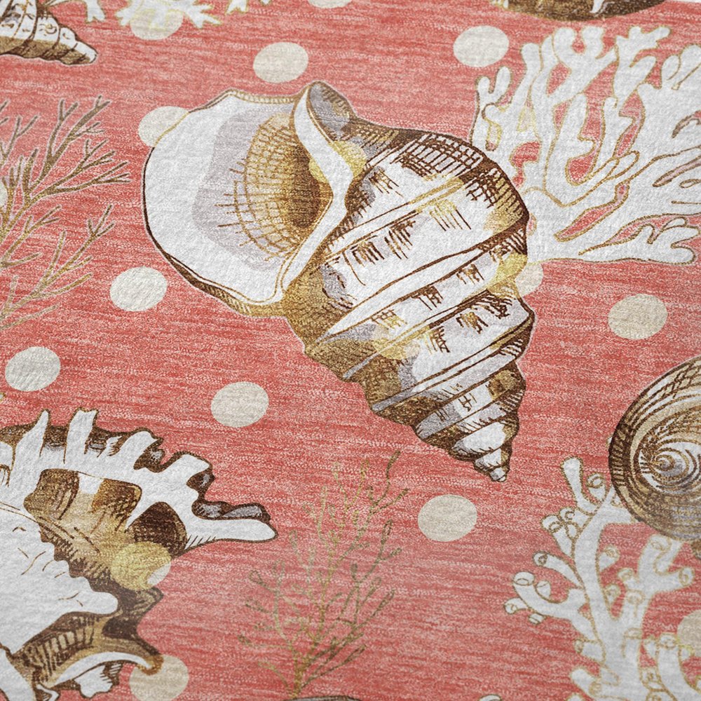 50" X 70" Peach Ivory And Brown Animal Print Polyester Woven Plush Throw Blanket HomeRoots