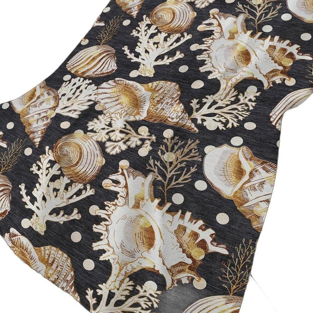 50" X 70" Midnight Brown And Ivory Animal Print Polyester Woven Plush Throw Blanket HomeRoots