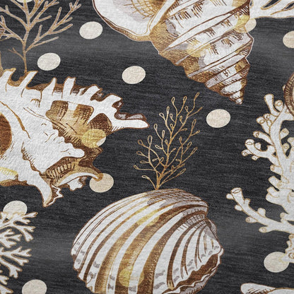 50" X 70" Midnight Brown And Ivory Animal Print Polyester Woven Plush Throw Blanket HomeRoots