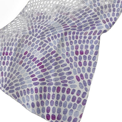 50" X 70" Purple And Ivory Abstract Polyester Woven Plush Throw Blanket HomeRoots