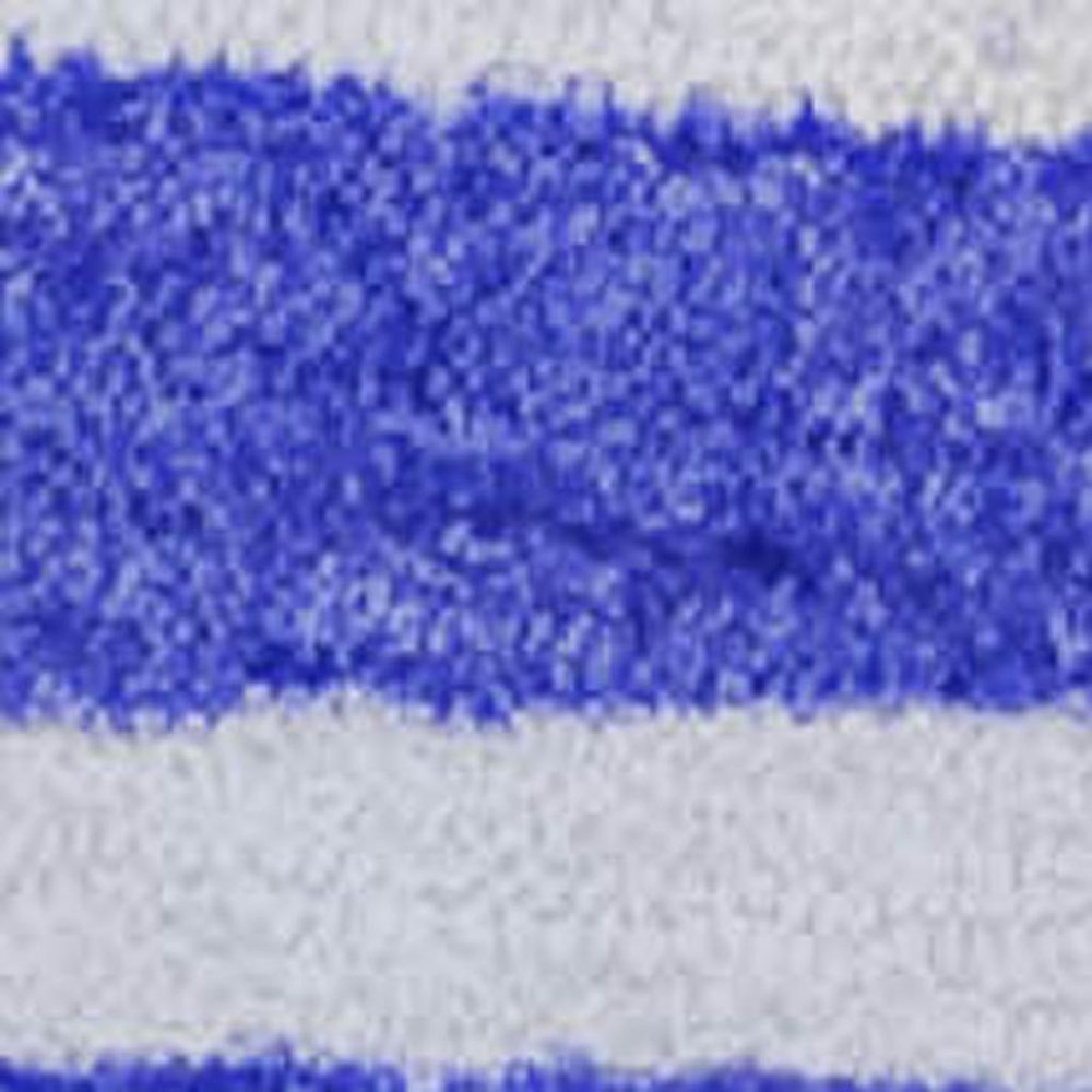 50" X 70" Blue And Ivory Striped Polyester Woven Plush Throw Blanket HomeRoots
