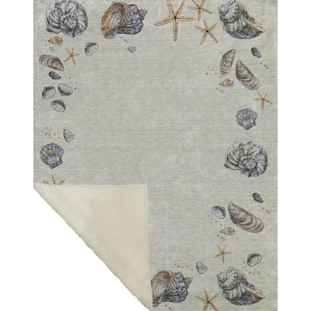 50" X 70" Beige Chocolate And Ivory Animal Print Polyester Woven Plush Throw Blanket HomeRoots