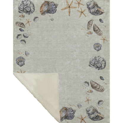 50" X 70" Beige Chocolate And Ivory Animal Print Polyester Woven Plush Throw Blanket HomeRoots