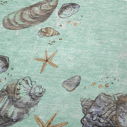 50" X 70" Pale Aqua Beige And Chocolate Animal Print Plush Throw Blanket HomeRoots