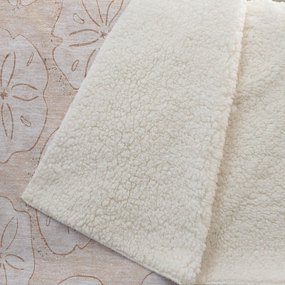 50" X 70" Beige Sand Dollar Microfiber Plush Throw Blanket HomeRoots