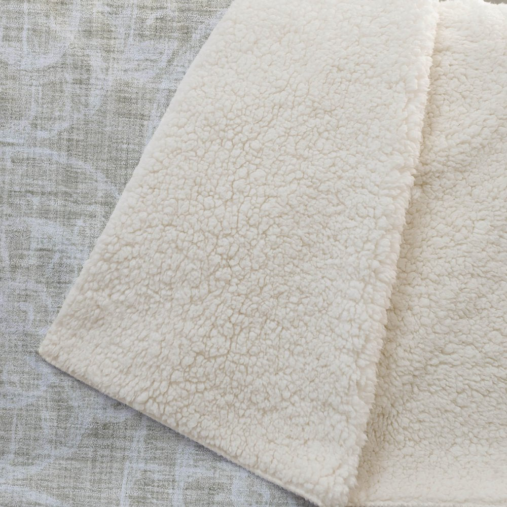 50" X 70" Beige And Ivory Microfiber Animal Print Plush Throw Blanket HomeRoots