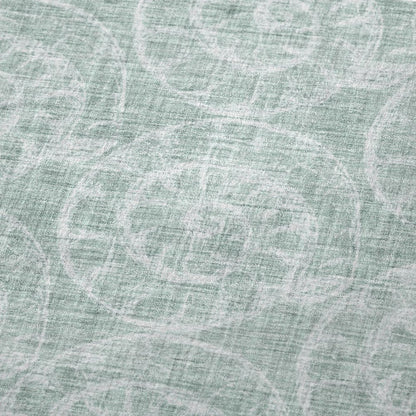 50" X 70" Green And Ivory Microfiber Animal Print Plush Throw Blanket HomeRoots
