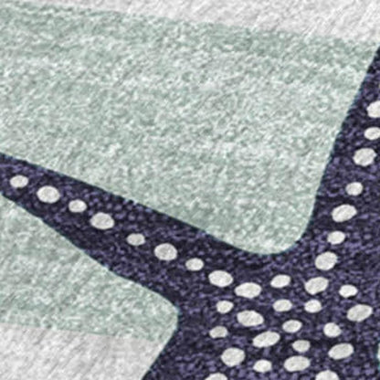 50" X 70" Navy Blue And White Animal Print Polyester Woven Plush Throw Blanket HomeRoots