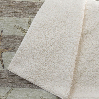 50" X 70" Tan Beige And Taupe Animal Print Plush Throw Blanket HomeRoots