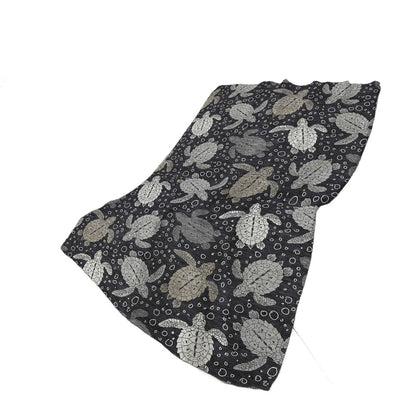 50" X 70" Midnight Gray And Ivory Animal Print Polyester Woven Plush Throw Blanket HomeRoots