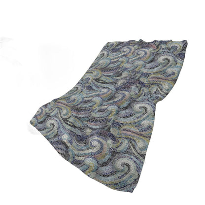 50" X 70" Steel Blue Light Pink And Beige Abstract Plush Throw Blanket HomeRoots