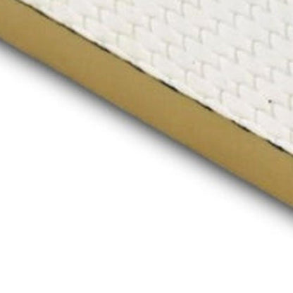Set of Two White And Gold Nesting Decorative Storage Boxes With Lids HomeRoots