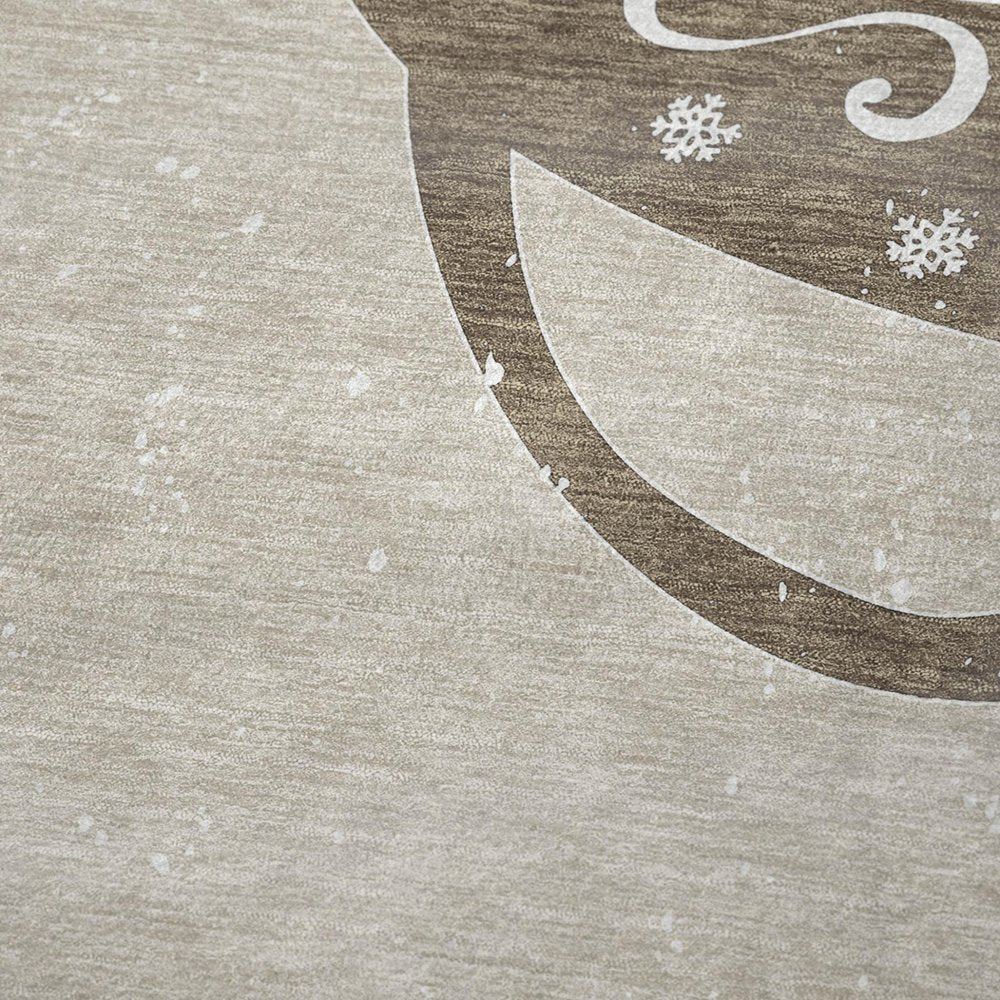 50" X 70" Latte Ivory And Beige Geometric Polyester Woven Plush Throw Blanket HomeRoots