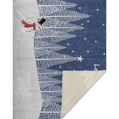 50" X 70" Blue Ivory And Red Microfiber Geometric Plush Throw Blanket HomeRoots