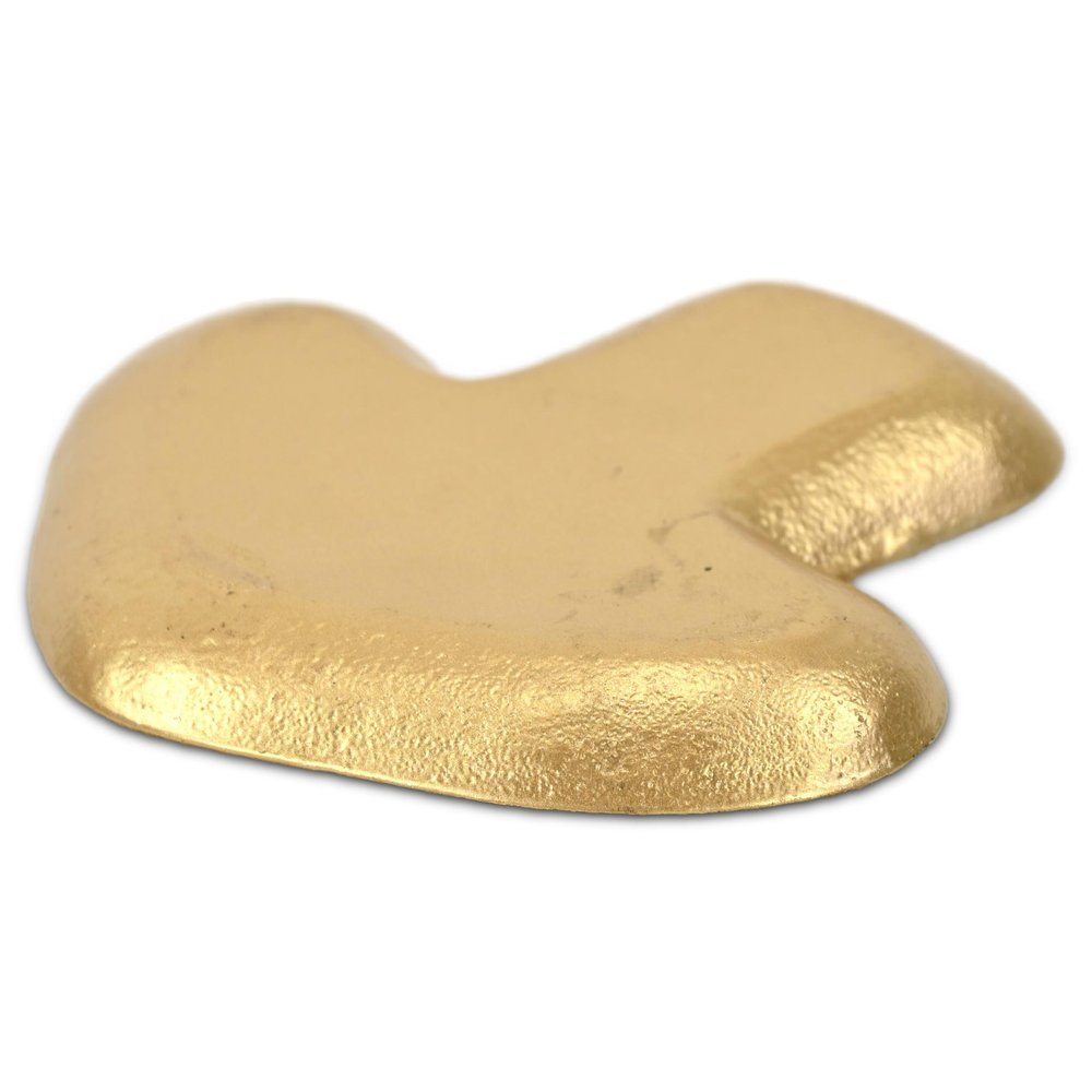 7" Gold Cast Iron Handmade Mushroom Trinket Tray HomeRoots