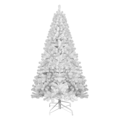 7' White Full Pine Christmas Tree HomeRoots