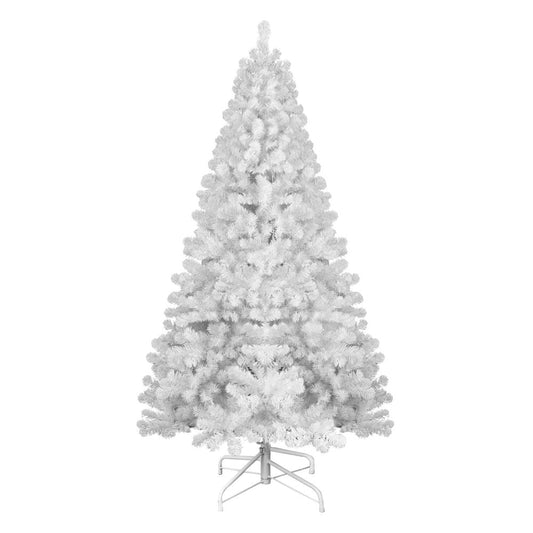 7' White Full Pine Christmas Tree HomeRoots