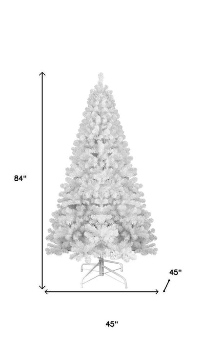 6' White Full Pine Christmas Tree HomeRoots