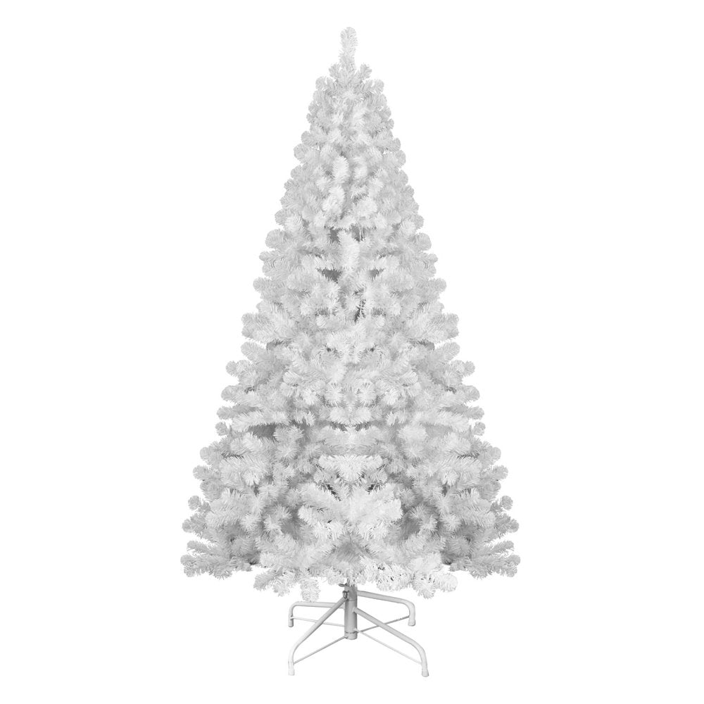 7' White Full Pine Christmas Tree HomeRoots