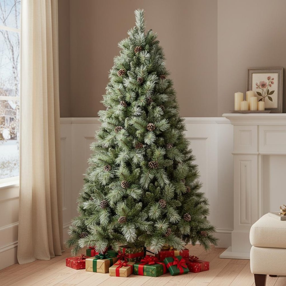 5' Full Pine Christmas Tree With Decorations HomeRoots