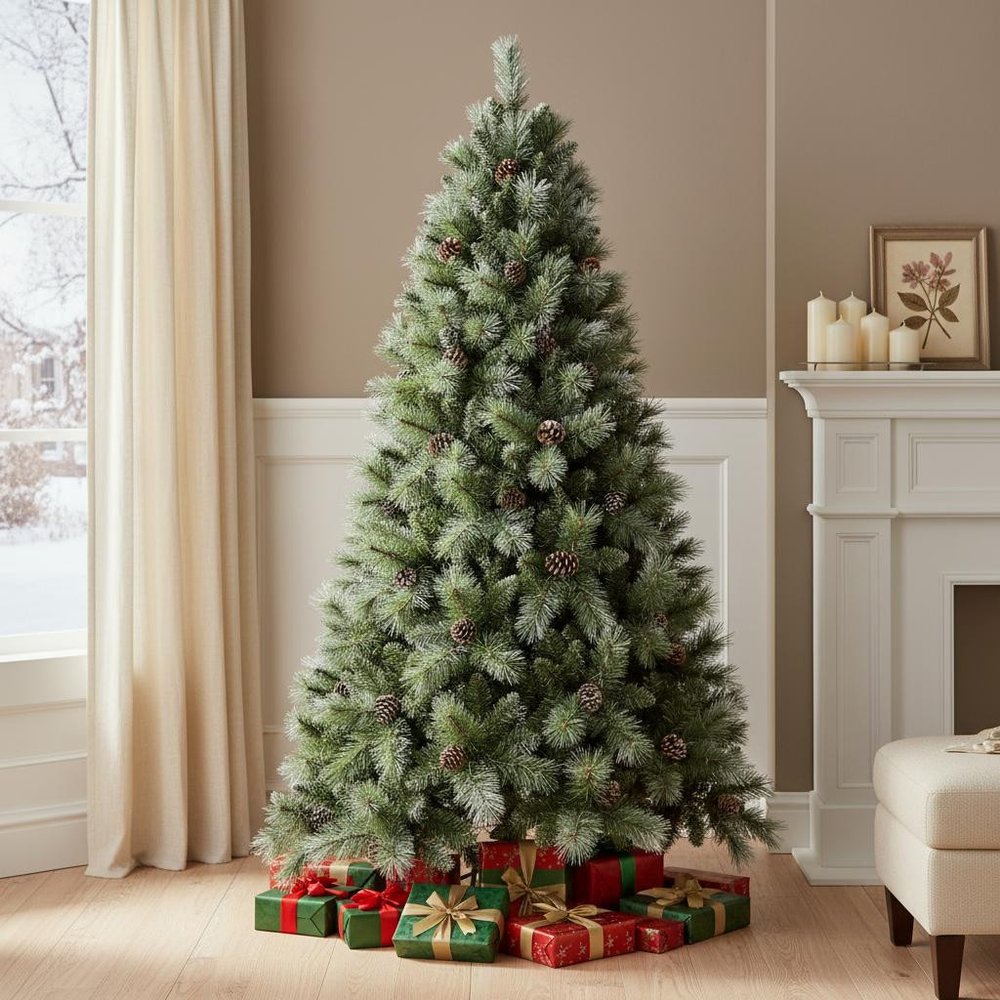 5' Full Pine Christmas Tree With Decorations HomeRoots