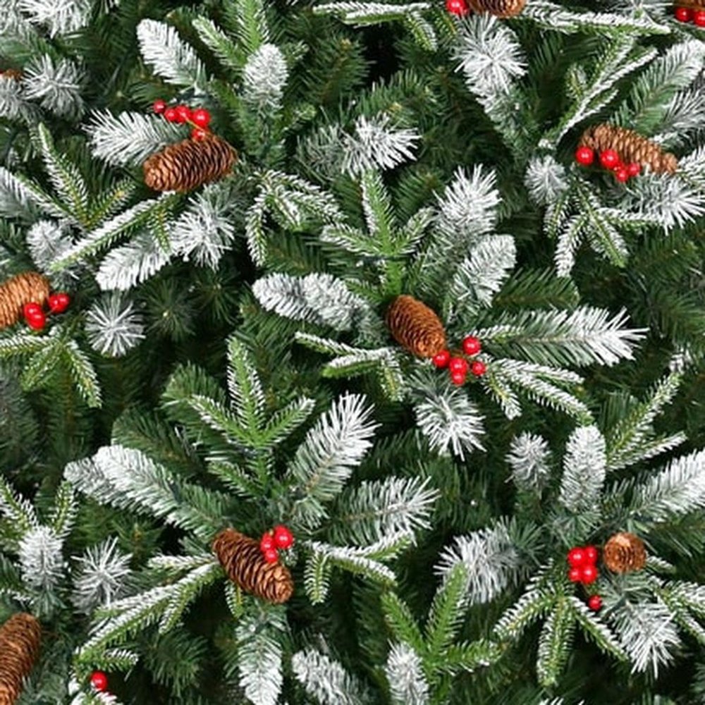 8' White Full Pine Christmas Tree HomeRoots