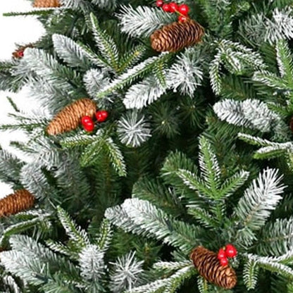 8' White Full Pine Christmas Tree HomeRoots