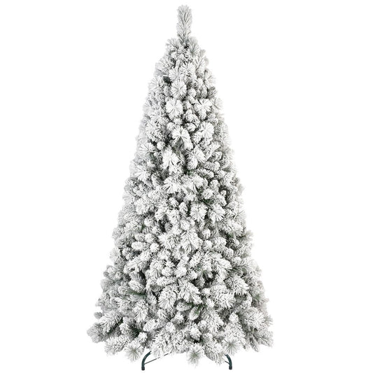 4' Full Flocked Pine Christmas Tree HomeRoots