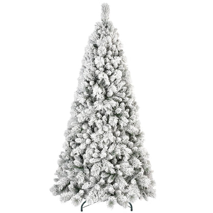 8' White Full Pine Christmas Tree HomeRoots