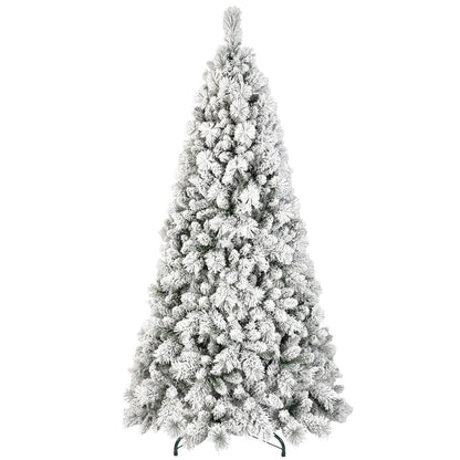 8' White Full Pine Christmas Tree HomeRoots