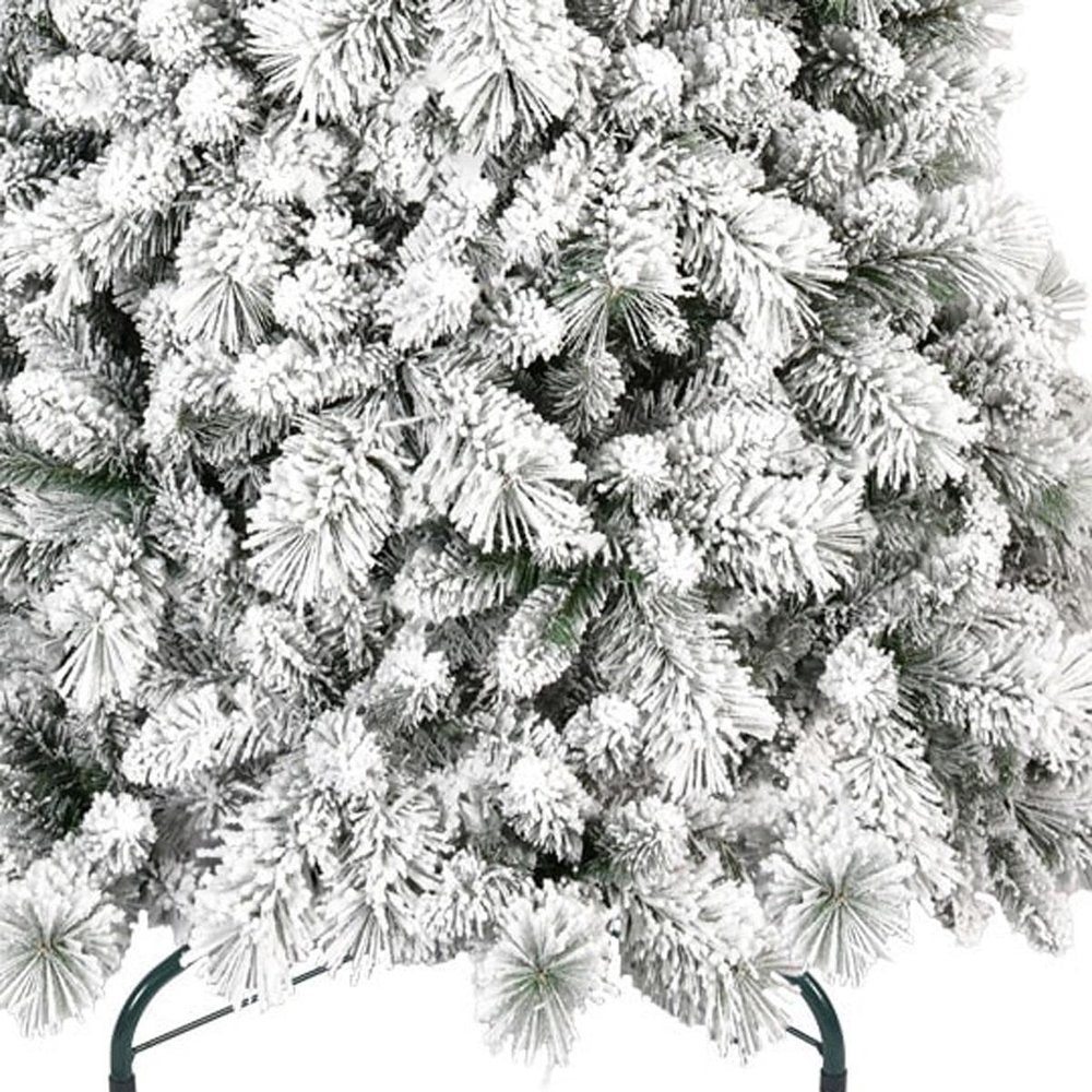 4' Full Flocked Pine Christmas Tree HomeRoots