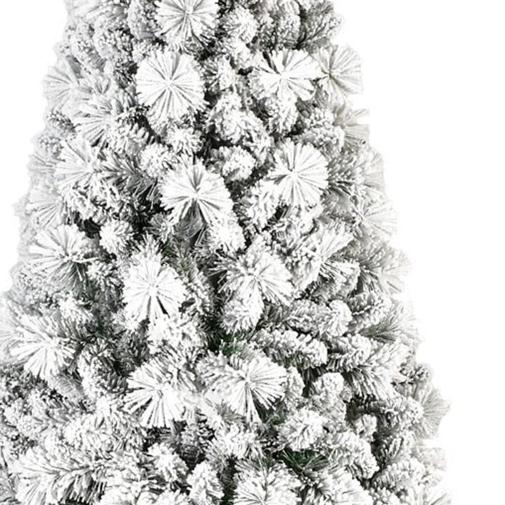 8' White Full Pine Christmas Tree HomeRoots