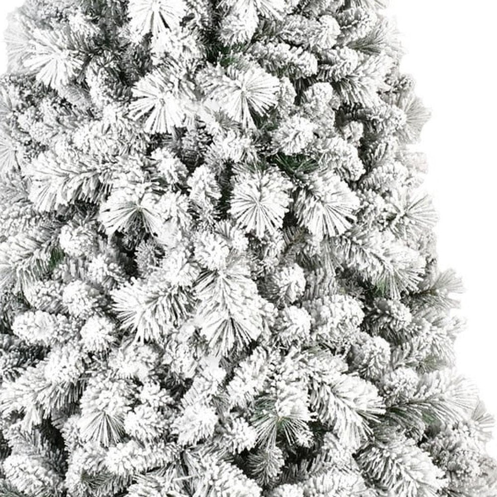 4' Full Flocked Pine Christmas Tree HomeRoots