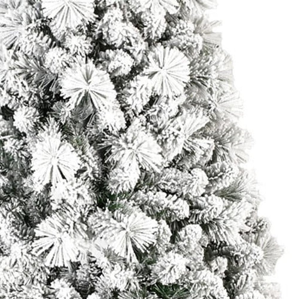 8' White Full Pine Christmas Tree HomeRoots