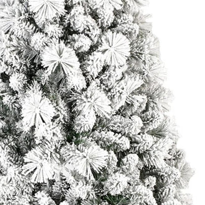 8' White Full Pine Christmas Tree HomeRoots