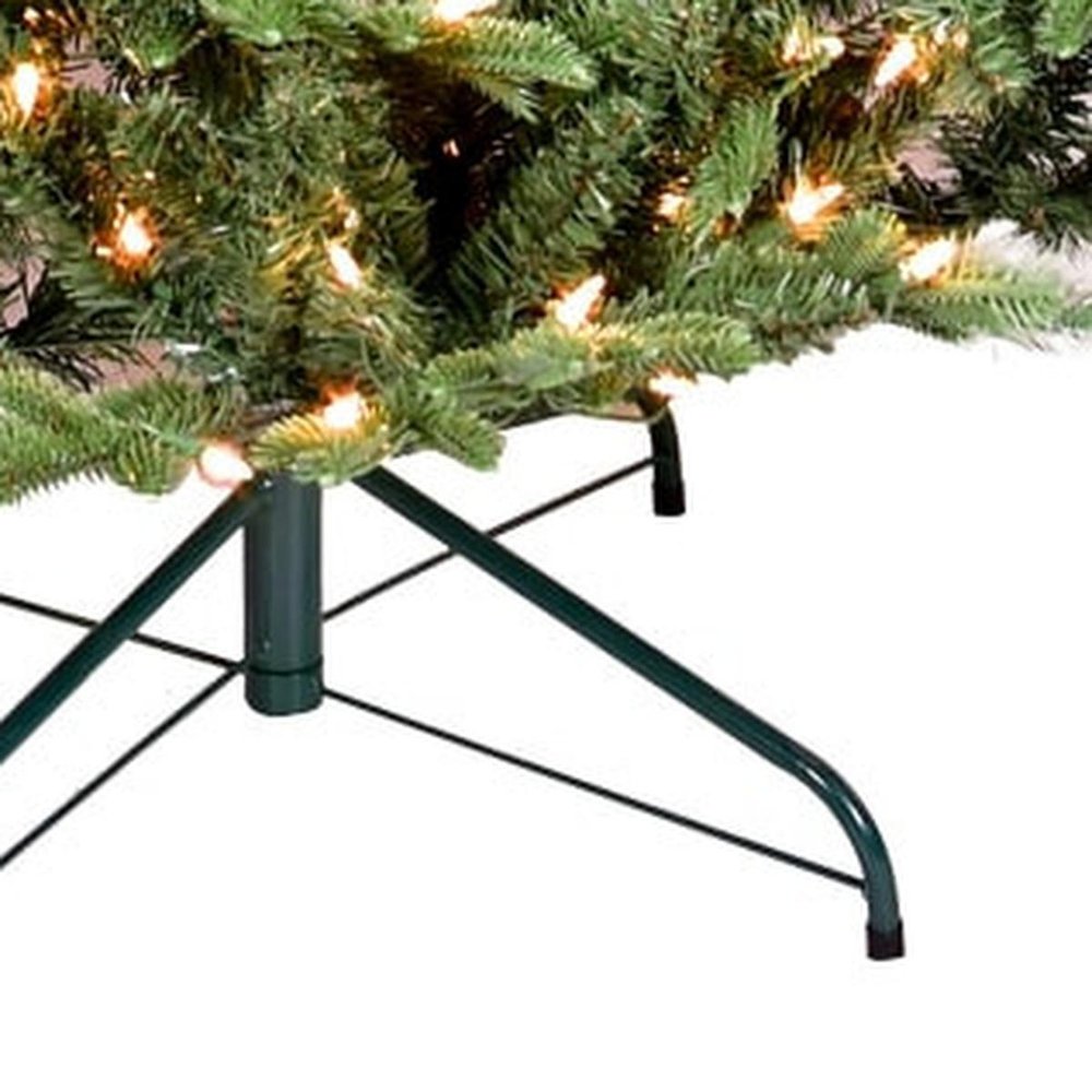 7.5' Pre Lit Full Pine Christmas Tree HomeRoots