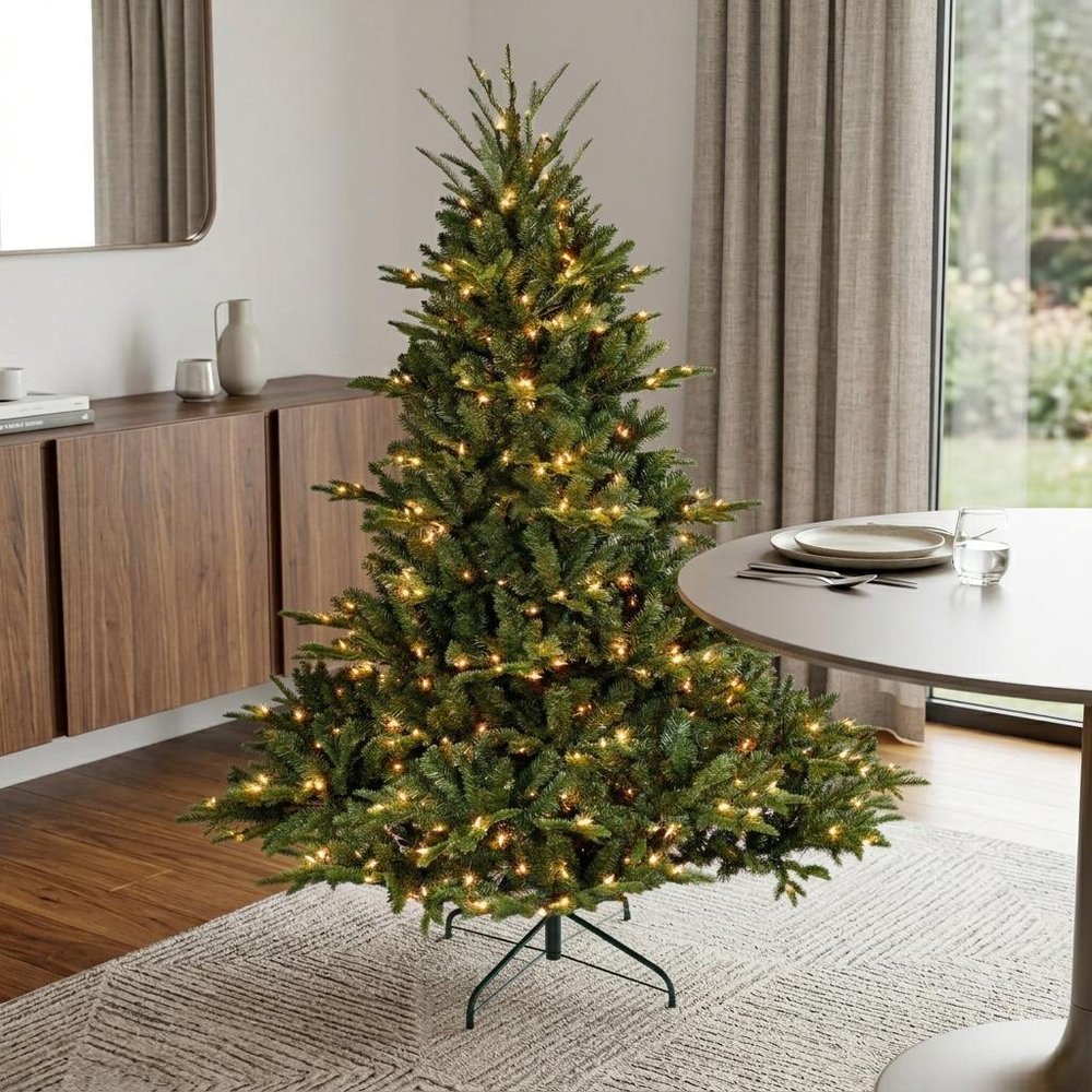 7.5' Pre Lit Full Pine Christmas Tree — view 13