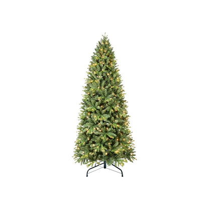 7' Pre Lit Full Pine Christmas Tree HomeRoots